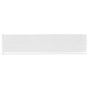 Coliere plastic EXTREME 3,6 × 300 mm, alb, 100 buc.