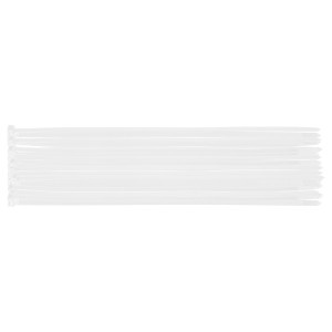 Coliere plastic EXTREME 7,6 × 400 mm, alb, 50 buc.
