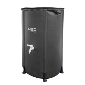 Colla összecsukható esővíztároló/gyűjtő edény, kemping, 250L, PVC, csap, Neo - Img 9