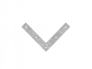 Coltar galvanizat, 90 grade, 4 orificii, 50 x 50 x 12 x 2mm, F.F. Group - Img 1
