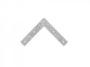 Coltar galvanizat, 90 grade, 5 orificii, 100 x 100 x 20 x 2mm, F.F. Group - Img 3