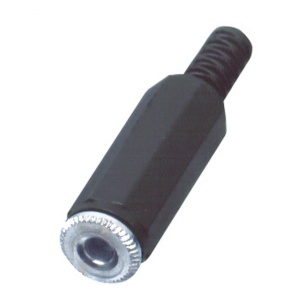 Conector Jack, stereo, 3,5 mm