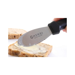 Cutit unt, Hendi, lama zimtata din inox, lungime 22.5 cm - Img 2