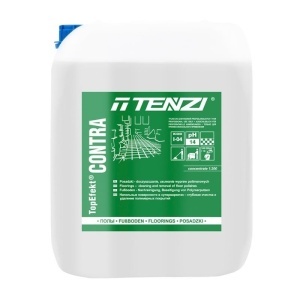 Detergent profesional pardoseli, super concentrat 1:200L, pH 14, alcalin, ideal supermarket, spatii mari, blocuri, 10L, Tenzi Topefekt Contra - Img 2