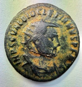 DIOCLETIAN ( 296-297 AD ) -Moneda Antica Romana