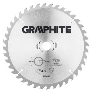 Disc circular 300 x 30 mm, 40 dinti