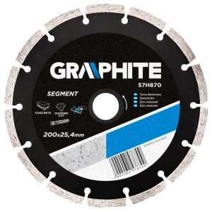 Disc diamantat 200x25.4mm, segmentat