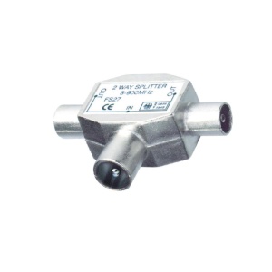 Distribuitor coaxial 1 tata - 2 mama, metalic