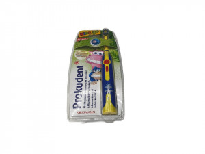 Elektromos fogkefe beépített akkumulátorral gyerekeknek, 2 fokozatú, kék, Rossmann