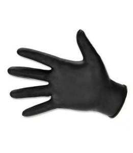 Fekete nitril kesztyű, pormentes, 100 db, XS méret, Farma kesztyű, Farma Gloves