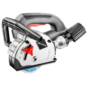 Fierastrau caneluri/santuri in zidarie 1320W,9000rpm,disc 125mm,adancime taiere 8-30mm,latime 8-26mm, cutie