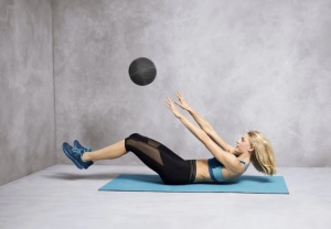 Fitness edzőlabda, 3 kg, gumi, Crivit - Img 2