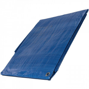 Foaie prelata pvc heavy duty 1.8 x 2.4 m, rezistenta UV, impermeabila,Silverline - Img 1