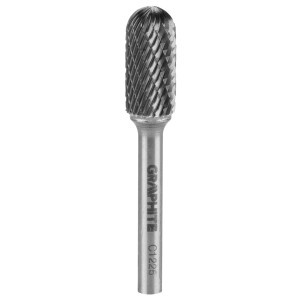 Freza rotativa din carbura HM, tip C (cilindrica rotunjita), 12x25mm, tija 6x45mm