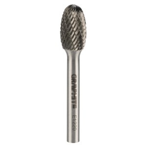 Freza rotativa din carbura HM, tip E (ovala), 12x20mm, tija 6x45mm
