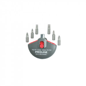 Fúrószár készlet házban, fogantyúval, PH,PZ,PL, 1/4", 7 db/készlet