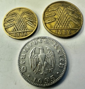GERMANIA - 5/10/50 REICHSPFENNIG ( 1935-1936) - Img 2