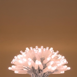 Ghirlande luminoase, 100 LED-uri, cablu alb, pentru exterior - Img 2