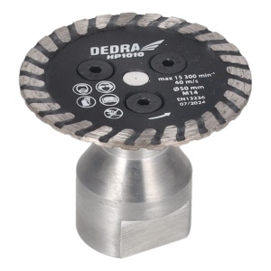 Gyémánttárcsa mini 50mm, márvány, kerámia csempe, csempe vágása, sarokcsiszoló tartozék M14, 15300rpm, Dedra - Img 5