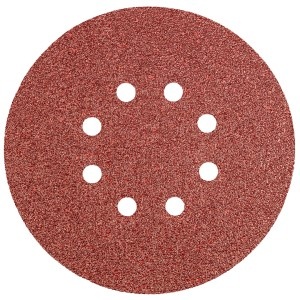 Hartie abraziva Velcro 150mm, K40, cu 8 gauri - set 5 buc