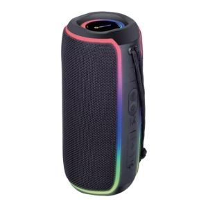 Hordozható hangszóró, RGB LED világítás, 20W, FEKETE, Denver BTV-222NRB, újra lezárt termék