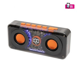 Hordozható mini hangszóró, gyerekek, bluetooth, 20W, 8 óra autonómia, RGB fény, SAL Mechapower