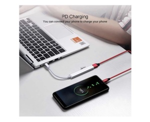 Hub USB tip C la 4 porturi USB 3.0, compatibil telefoane mobile cu Android si PC Windows, MacOS - Img 3