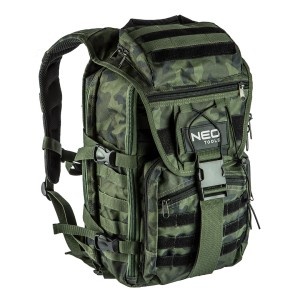 Kemping hátizsák laptop zsebbel, 30L, 22 zseb, 600D poliészter, Neo - Img 9