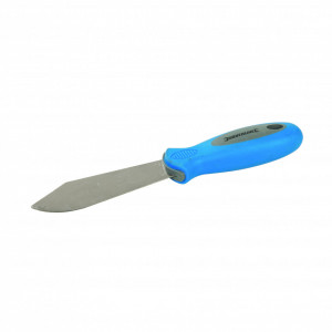 Kés gitt, ragasztóanyagok eltávolításához/felhordásához, acél penge szélessége 40mm, ergonomikus markolat, Silverline