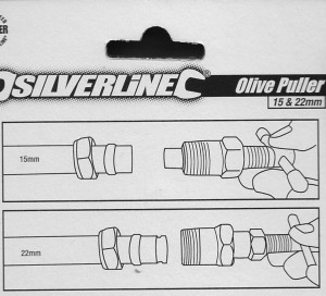 Kihúzható gyorscsatlakozó rézcsőcsatlakozó, 15mm, 22mm, Silverline - Img 2