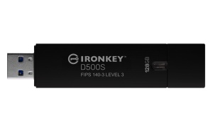 KINGSTON 128GB IronKey D500S FIPS 140-3 Lvl 3 Pending AES-256 "IKD500S/128GB" - Img 3