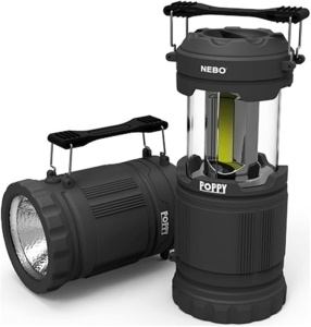 Lanterna premium 2 in 1, functie felinar, maner detasabil, 300 lumeni, alimentare 3 x baterii AA, NEBO POPPY - Img 3