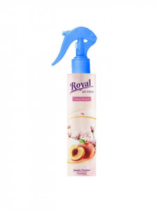 Légfrissítő, szobai illatosító, autó, 250 ml, mechanikus permetező, Fancy Peach, Royal