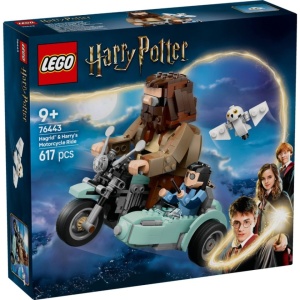 LEGO 76443 Harry Potter TM, dioráma motorkerékpár, Harry, Hagrid, 617 darab