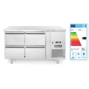 Masa frigorifica cu 4 sertare si unitate laterala, Arktic, Profi Line, 230V/250W, 1360x700x(H)858mm - Img 2