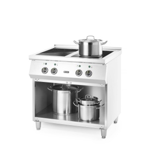 Masina de gatit cu inductie, 4 arzatoare, spatiu depozitare,17000 W,Hendi, 800x700x(H)870mm - Img 2