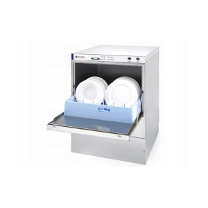 Masina profesionala de spalat vase K 50 cu pompa de detergent 50 x 50 control electromecanic 400 W Hendi Inox 570x600(+370)x(H)830 mm - Img 2