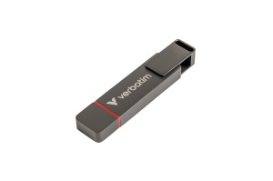 Memorie Dual USB-A/C 3.2 VERBATIM QuickStick, USB 2.0, 1TB, Gri "32043" - Img 2