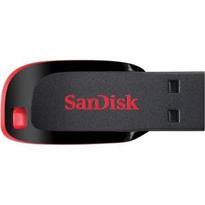 MEMORIE USB 2.0 SANDISK 64 GB, clasica, carcasa plastic, negru, "SDCZ50-064G-B35"