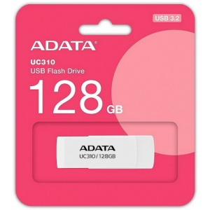 MEMORIE USB 3.2 ADATA 128 GB, protectie slide laterala, carcasa plastic, alb, "UC310-128G-RWH" - Img 3