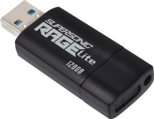 MEMORIE USB 3.2 PATRIOT Supersonic Rage Lite, 128 GB, protectie slide, negru, "PEF128GRLB32U" - Img 2