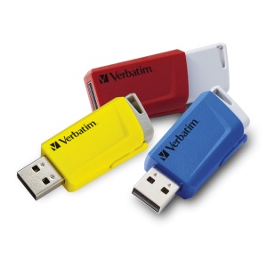 MEMORIE USB VERBATIM StoreNClick 3X16GB USB 3.0 ROSU/NEGRU/GALBEN "49306"