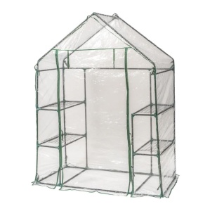 Mini télikert, összecsukható üvegház szűk helyekre, erkélyre, teraszra, 143x73x195cm, PVC, Dedra