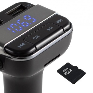 Modulator auto FM, bluetooth, LED RGB, incarcator, hands free, SAL FMBTMIC - Img 2