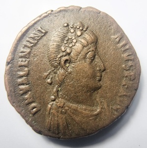 Moneda Antica Romana - VALENTINIAN II (383-388 AD )