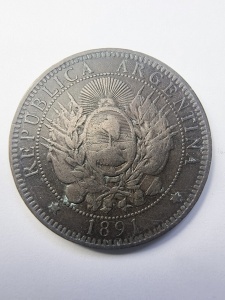 Moneda Argentina - 2 Centavos 1891