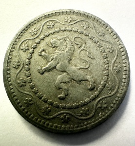 Moneda Belgia - Ocupatie Germana - Albert I - 10 Centimes 1916 - Img 2