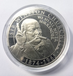 Monedă comemorativă Gibraltar 2020 – Sir Winston Churchill – Half Crown