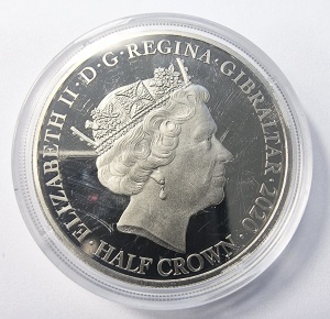 Monedă comemorativă Gibraltar 2020 – Sir Winston Churchill – Half Crown - Img 2