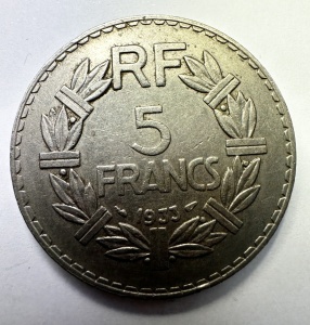 Moneda Franta - 5 Francs 1933